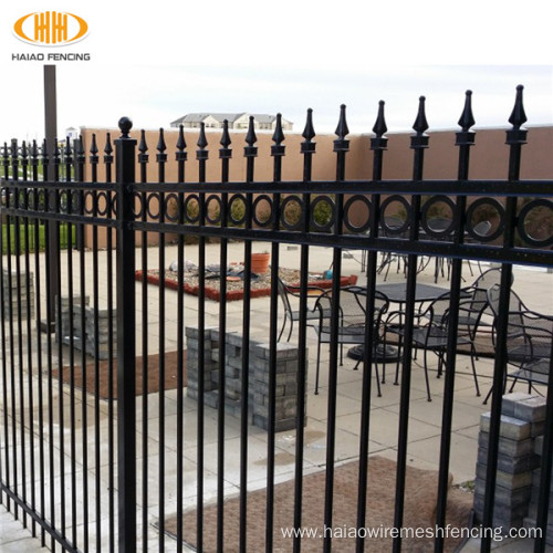 powder coated prefabricated corten steel fence design